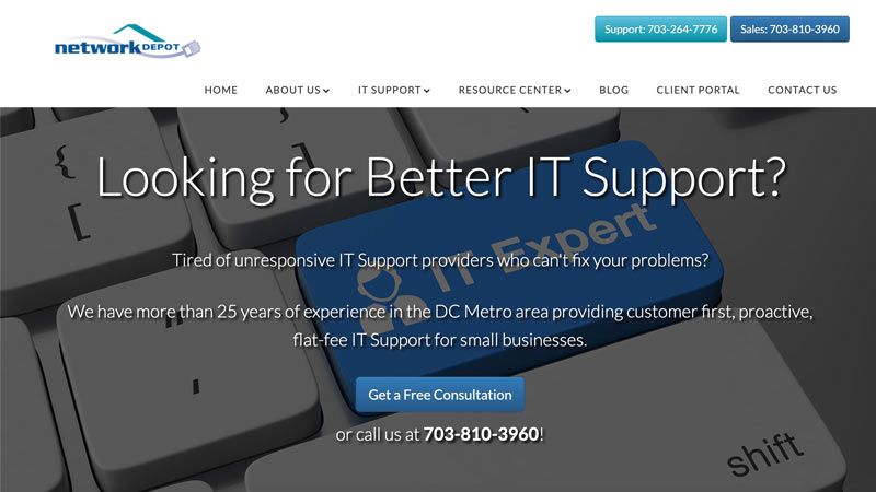 Network Depot Desktop Screenshot portfolio item