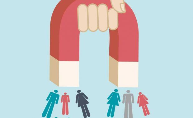 magnet attracting clients to grow client base