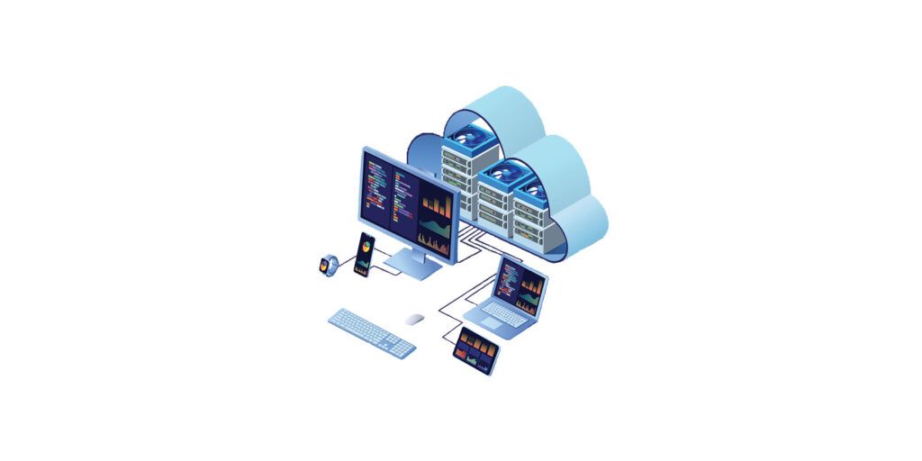 Website hosting and maintenance vector