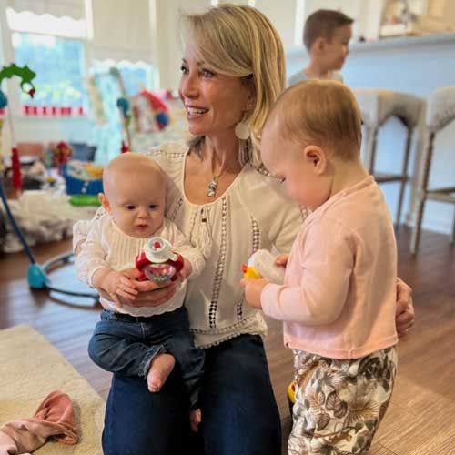 Michele with granddaughters