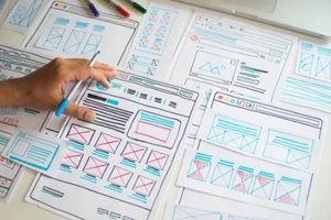 website designer ceative planning application developer development draft sketch drawing template layout prototype framework wireframe design studio