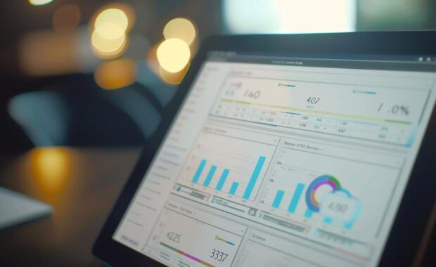 Computer Screen Showing Google Ads Campaign Cost Per Click