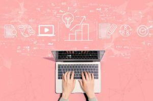 content strategy on laptop