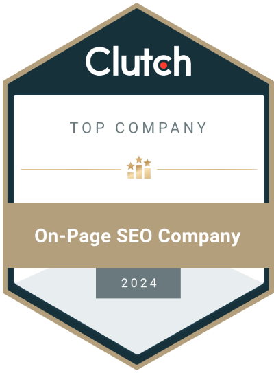 Clutch Top On-Page SEO Company 2024 Award