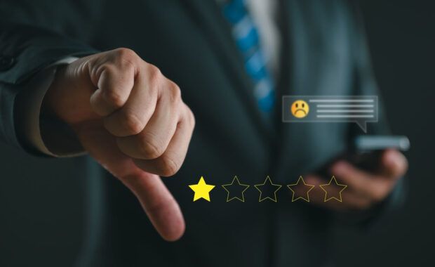 customer experience dissatisfied concept