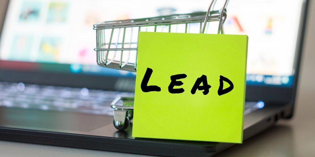 lead inscription on color sticker commercial background