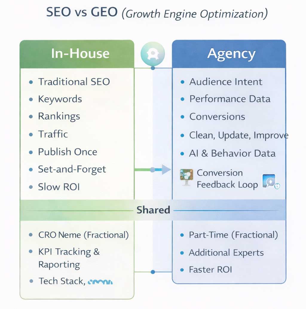 SEO vs GEO Graphic