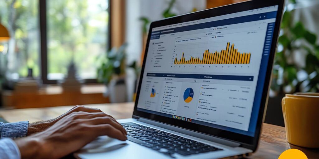 developer tweaking website SEO settings on a dashboard, search engine optimization focus