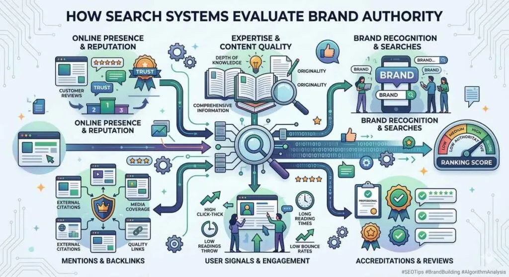 How Search Systems Evaluate Brand Authority