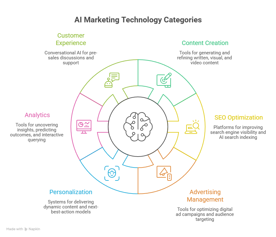 The Core Categories of AI Marketing Technology