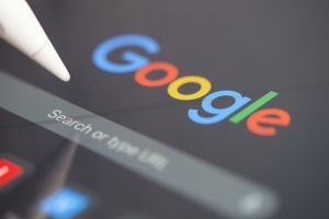 Google search bar on a mobile device.