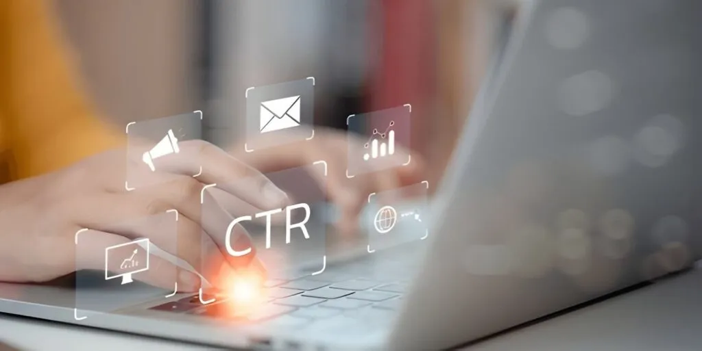 click through rate CTR concept