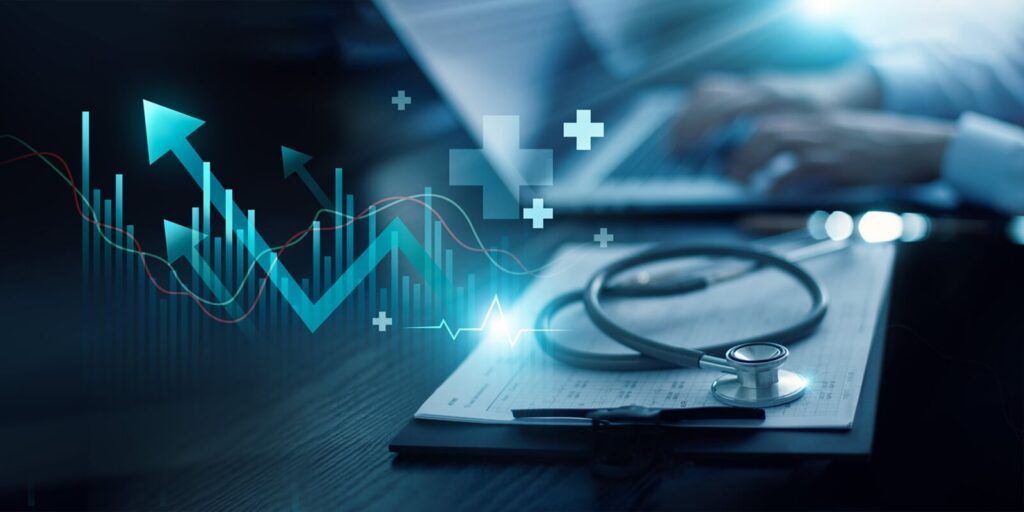 healthcare business graph data and growth of investment